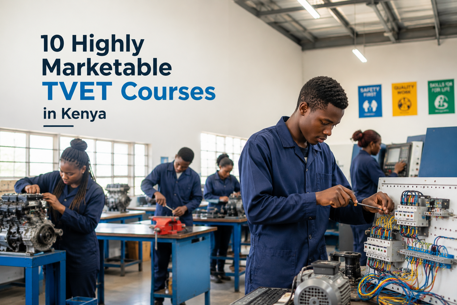 10 Highly Marketable TVET Courses in Kenya
